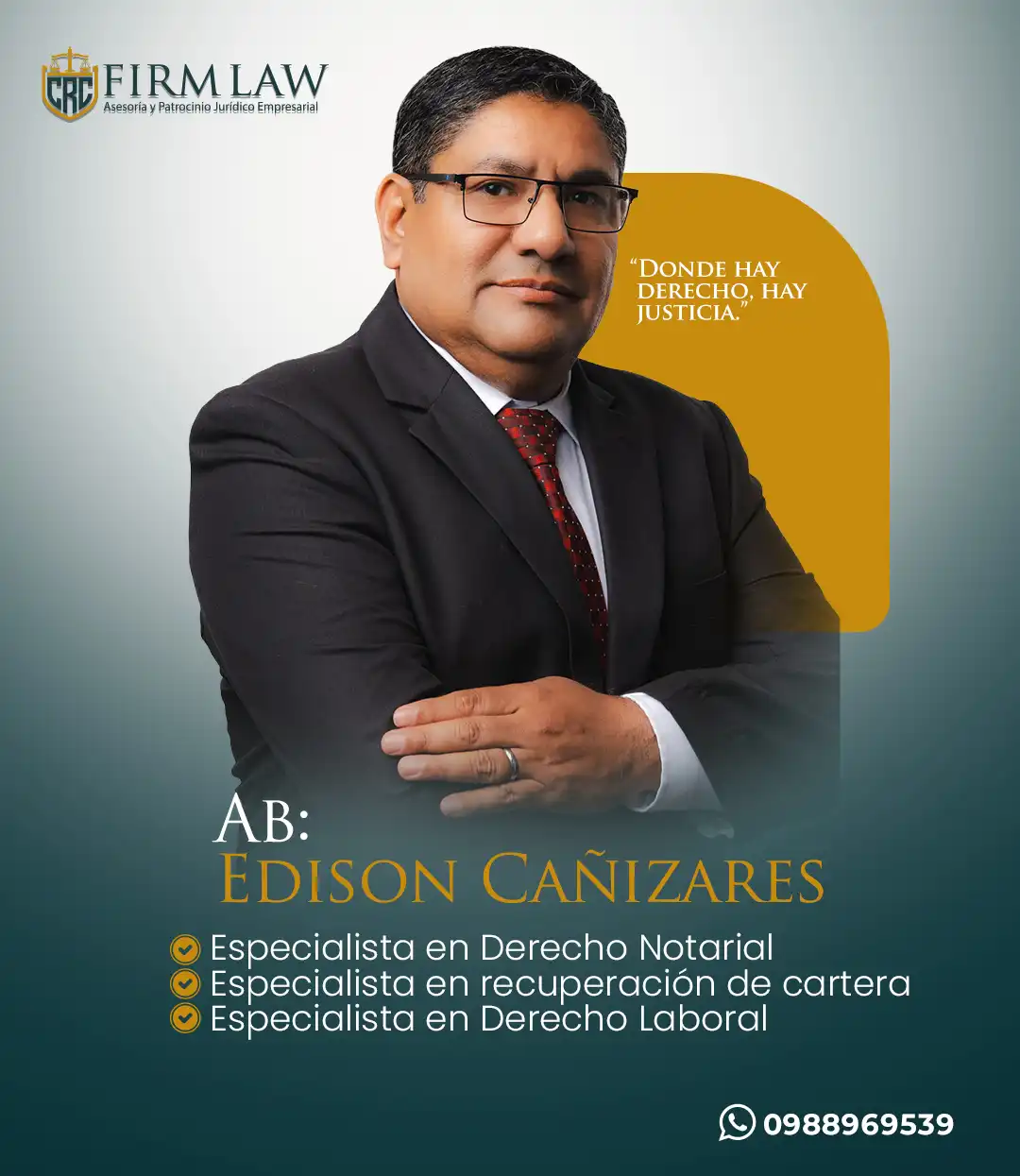 Ab. Edison Cañizares Vera - Asociado